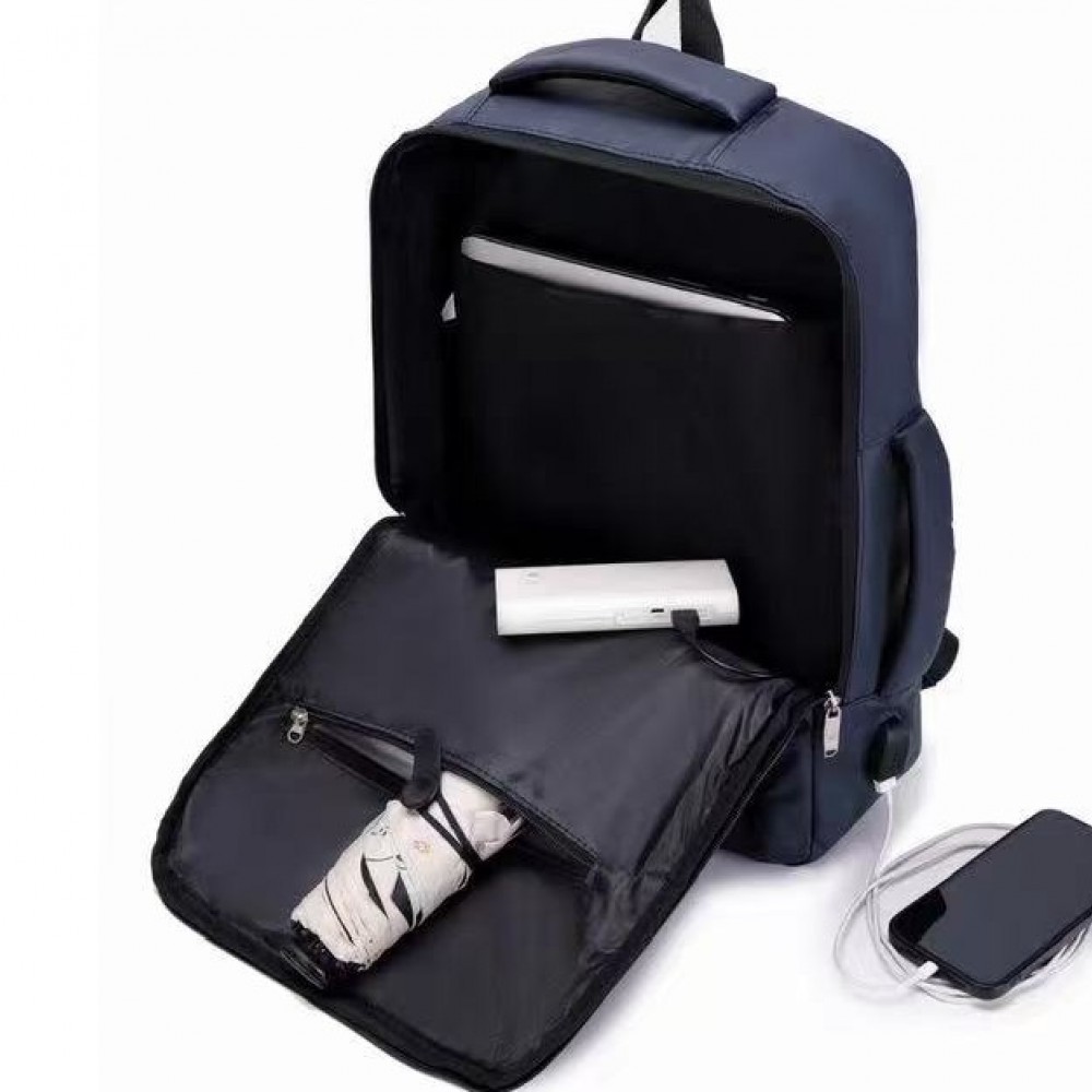 επαγγελματική τσάντα πλάτης με USB για άνδρες και γυναίκες για ταξίδια με φορητό υπολογιστή  