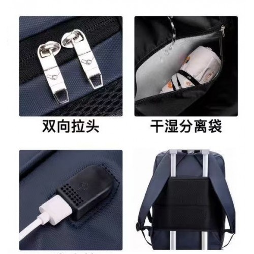 επαγγελματική τσάντα πλάτης με USB για άνδρες και γυναίκες για ταξίδια με φορητό υπολογιστή  