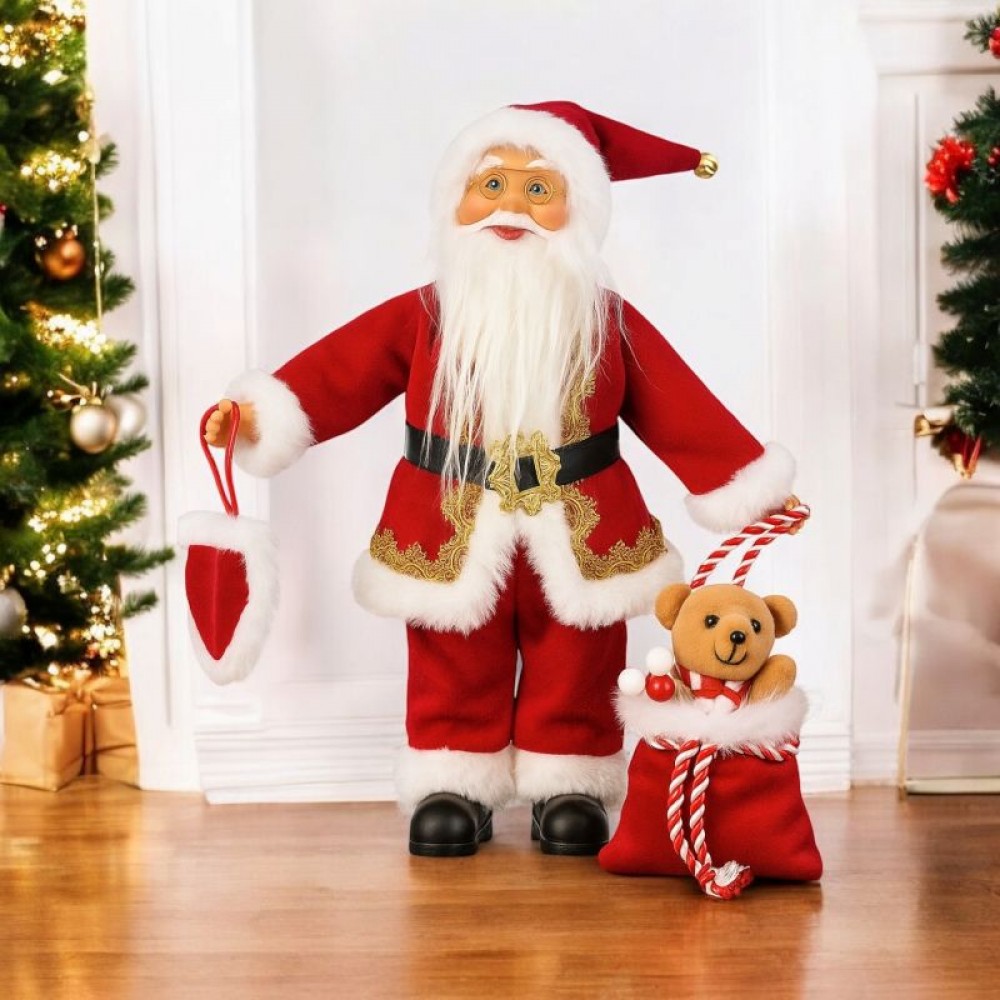 Διακοσμητικός Άγιος Βασίλης Με Κόκκινη Στολή 61 cm