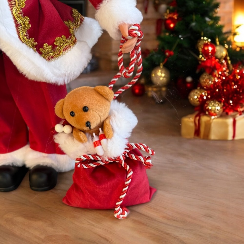 Διακοσμητικός Άγιος Βασίλης Με Κόκκινη Στολή 61 cm