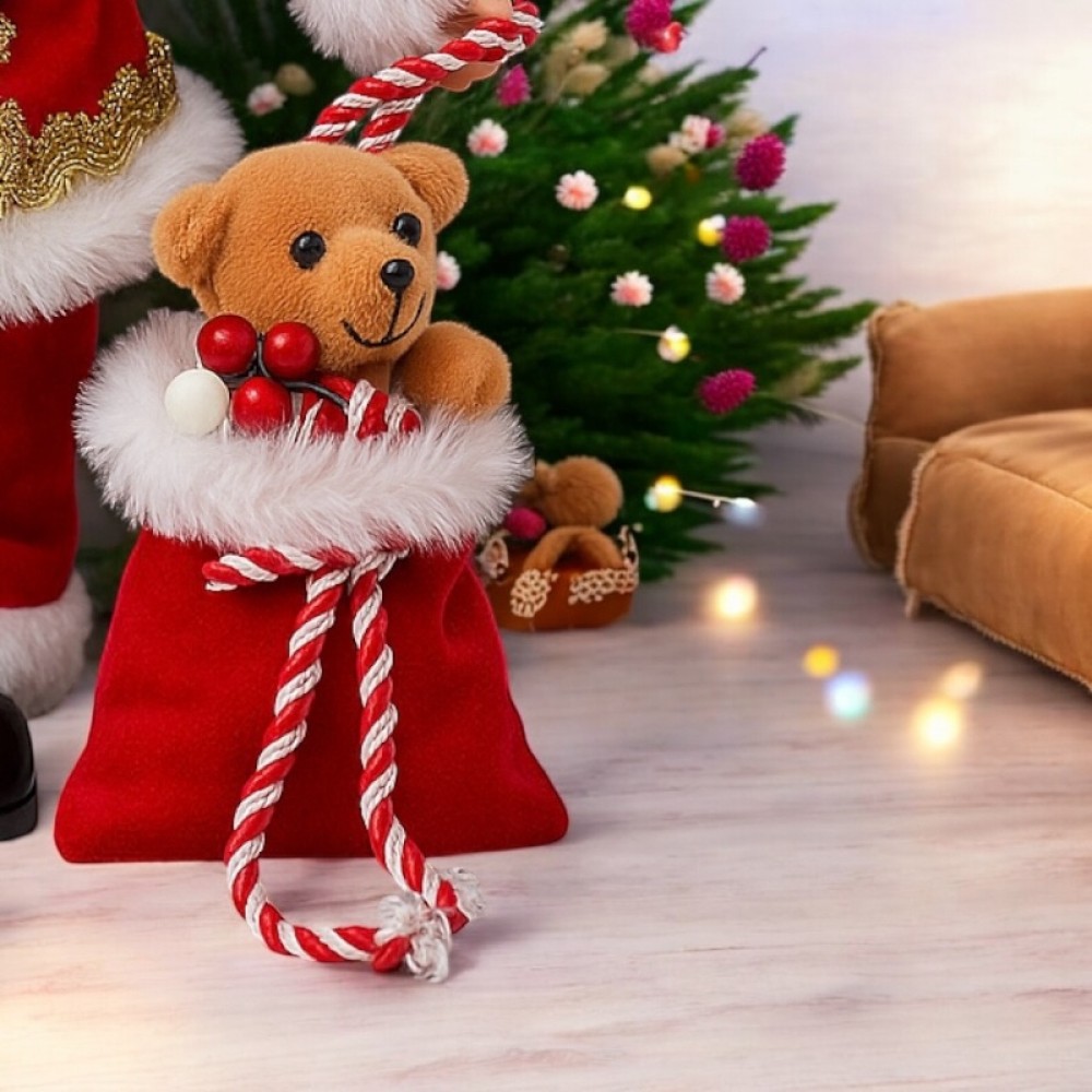 Διακοσμητικός Άγιος Βασίλης Με Κόκκινη Στολή 46 cm