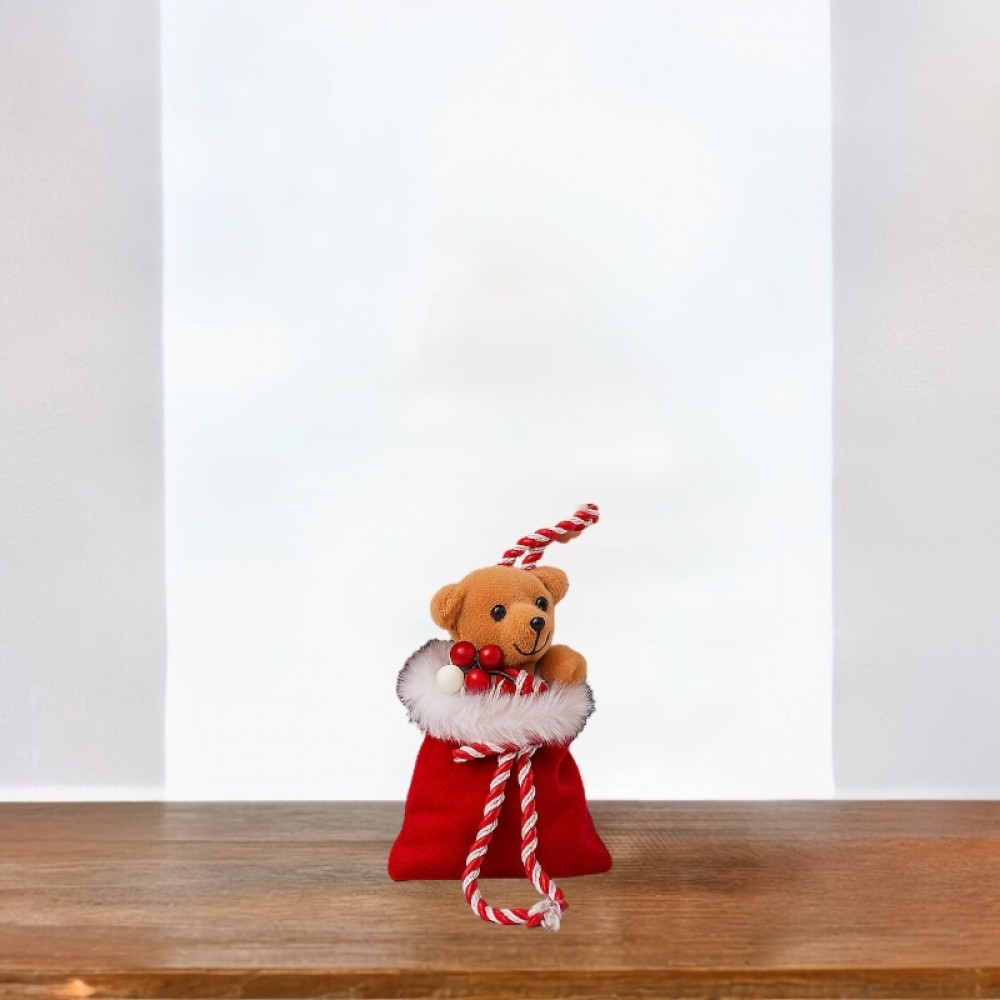 Διακοσμητικός Άγιος Βασίλης Με Κόκκινη Στολή 31 cm